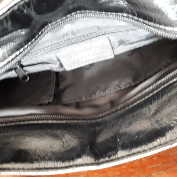 Bag by Tuscan's Genuine Leather - Black patent and Grey/Brown - Picture 5 of 5